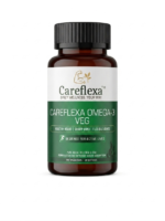 Careflexa Omega Veg 1200mg | Plant Based Omega Wellness Supplement | 60 Capsules | Heart & Brain Support